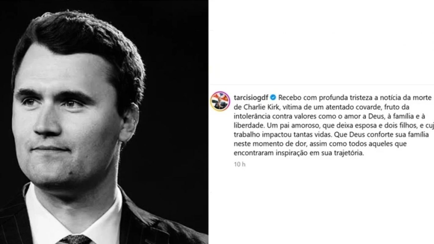  Governador Tarcísio lamenta morte de Charlie Kirk após atentado nos EUA