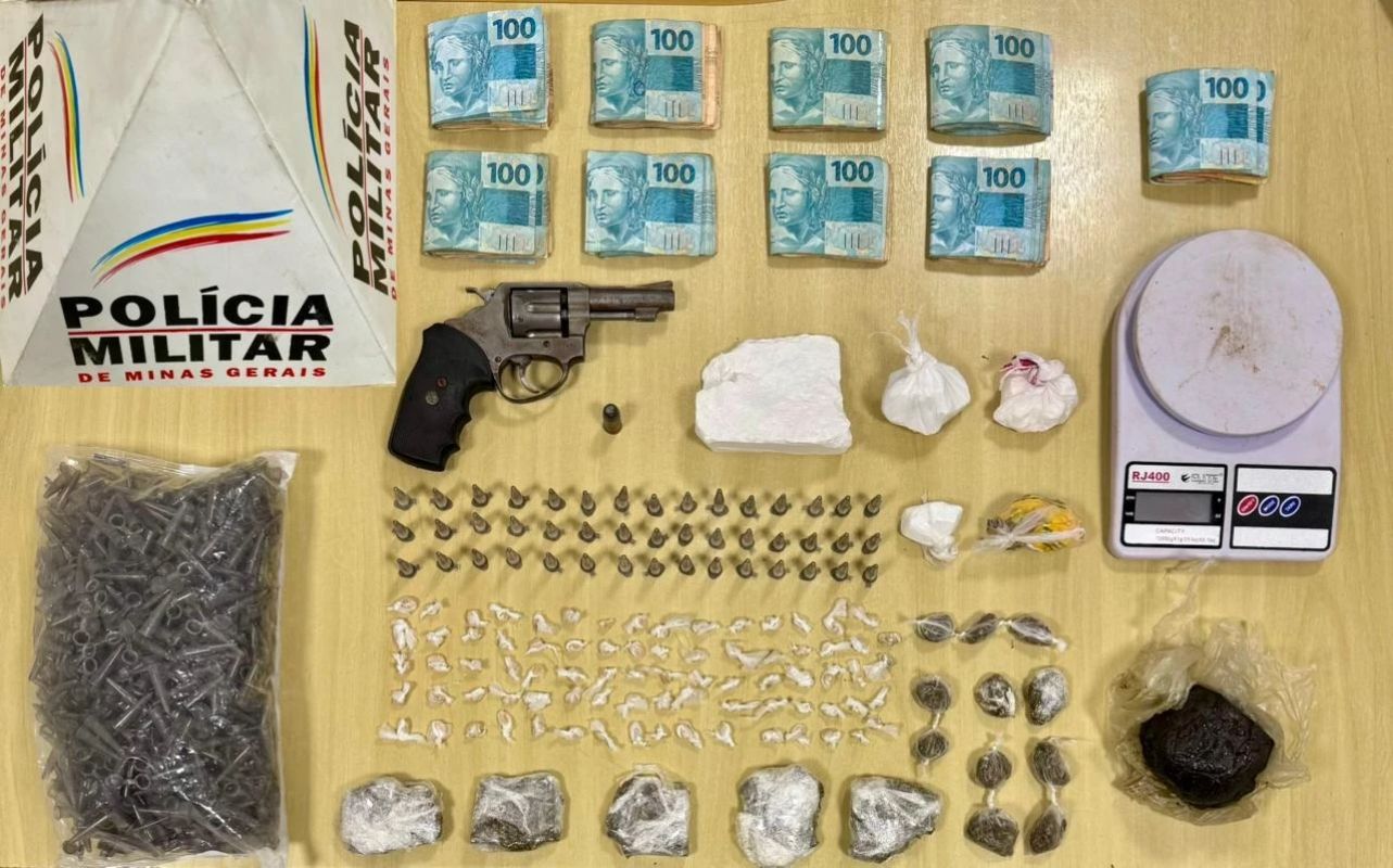 Homem é preso com arma e drogas em restaurante em Ipatinga