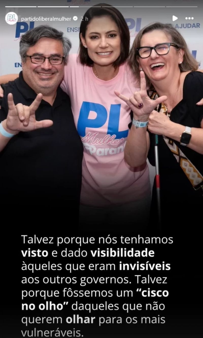 PL Mulher reage à Veja e defende Michelle Bolsonaro