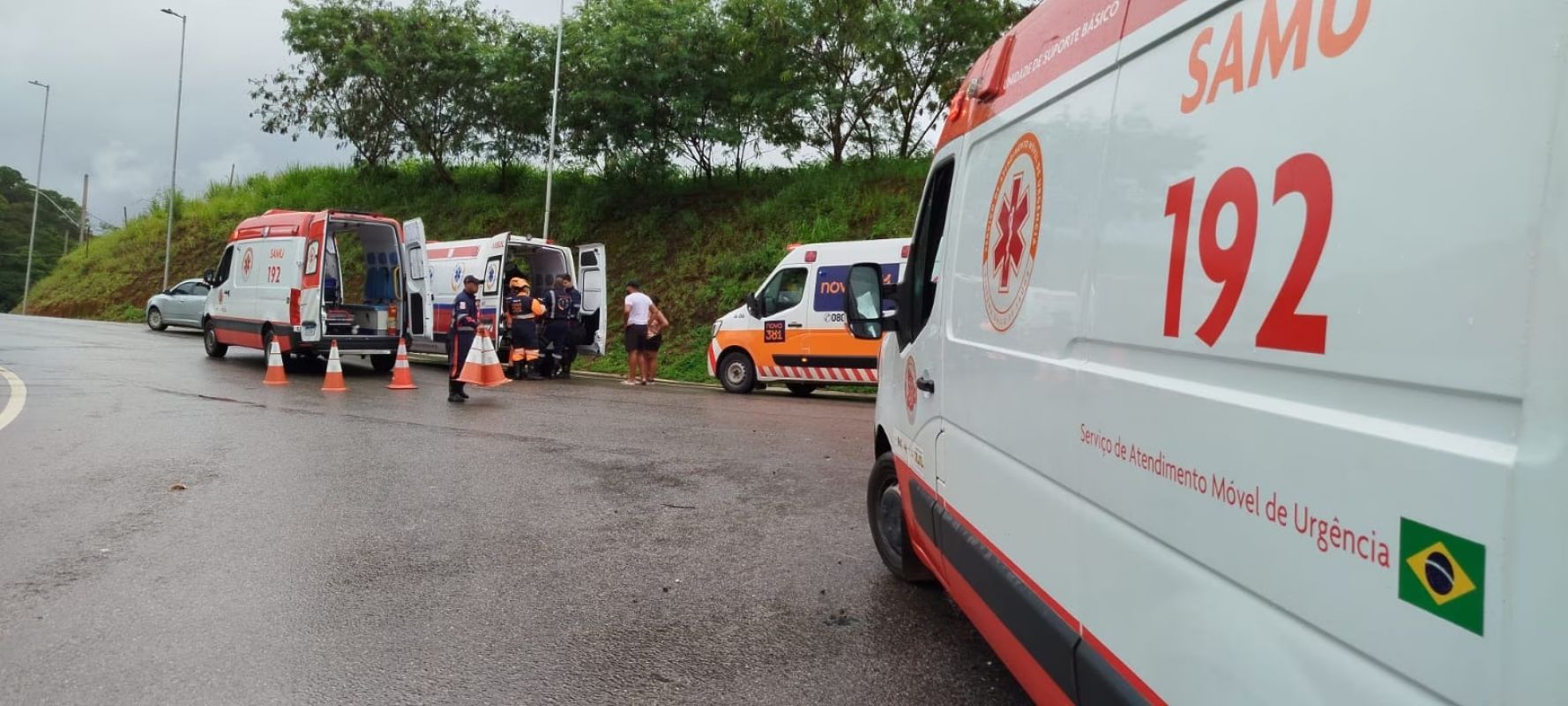 Série de acidentes na BR-381 mobiliza várias equipes de resgate em São Gonçalo do Rio Abaixo