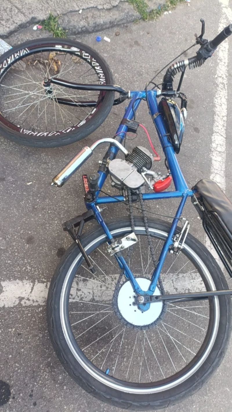 Homem é preso após empinar bicicleta motorizada em rua movimentada de Coronel Fabriciano