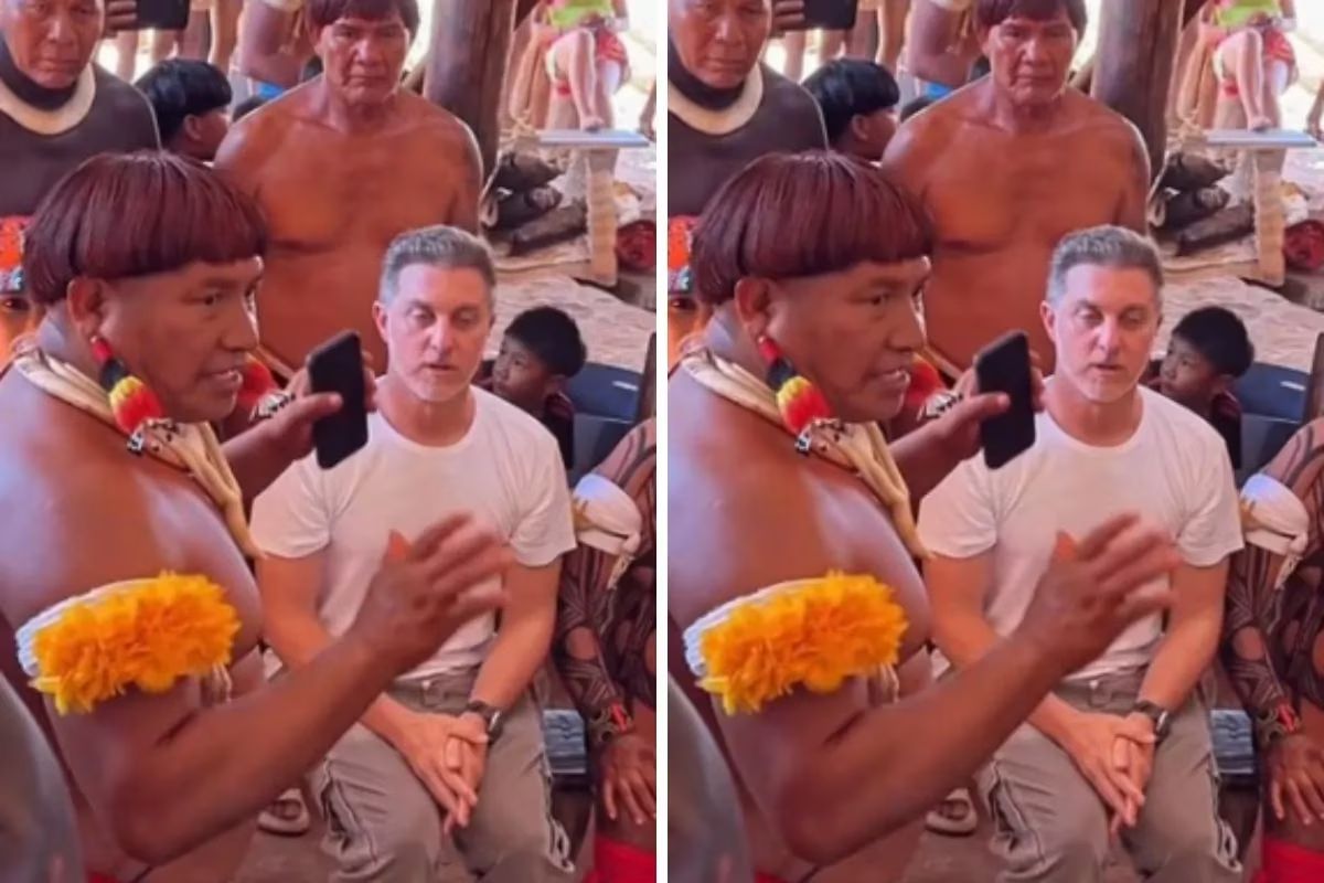 Luciano Huck pede que indígenas escondam celulares em gravação e vídeo gera críticas