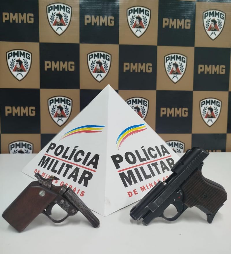 Dois homens são presos com armas de fogo durante patrulhamento em Coronel Fabriciano