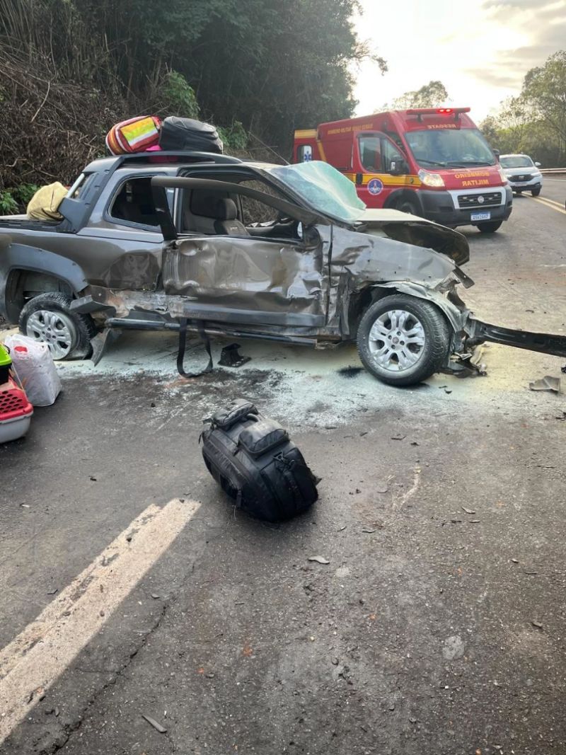 Colisão entre quatro veículos deixa oito feridos na BR-381 em São Gonçalo do Rio Abaixo