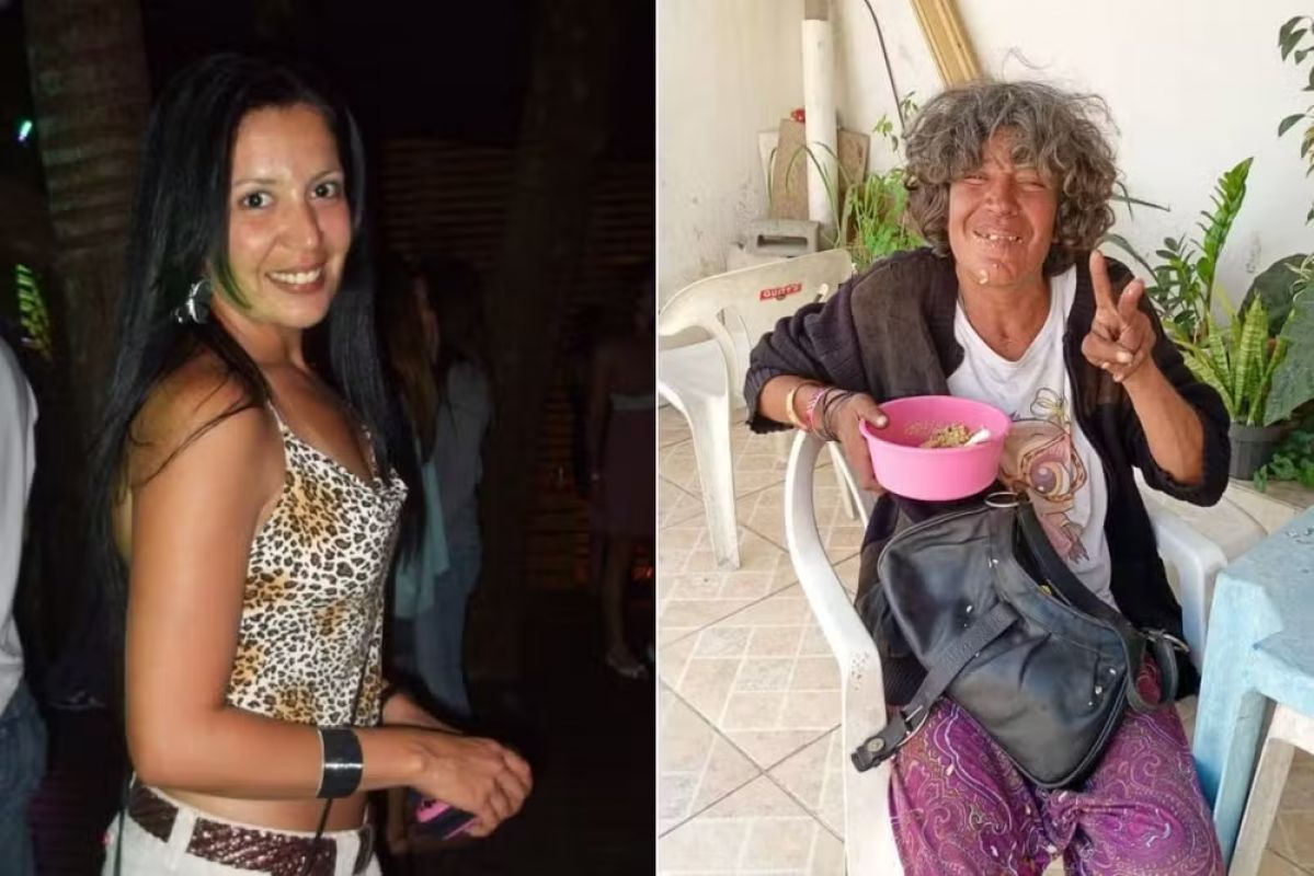 Fotos mostram que mulher encontrada morta perto de lixão foi transformada pelas drogas; veja