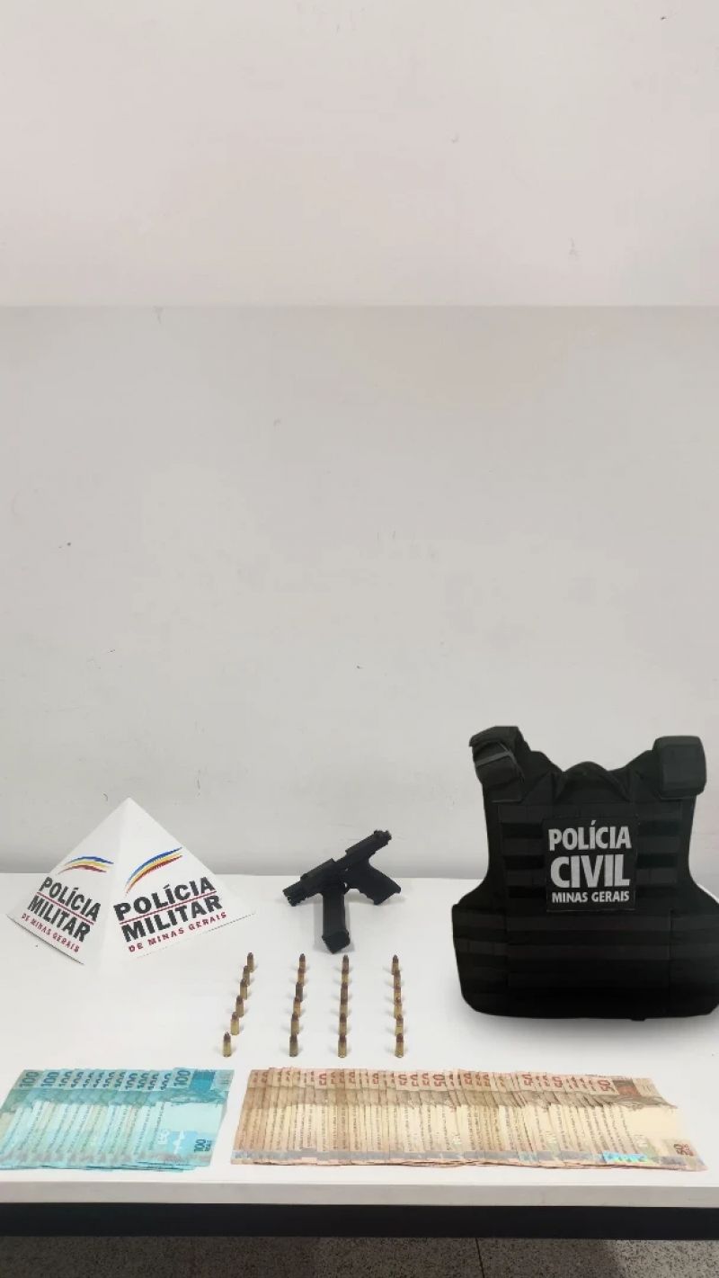 Homem é preso com pistola, munições e dinheiro em Timóteo