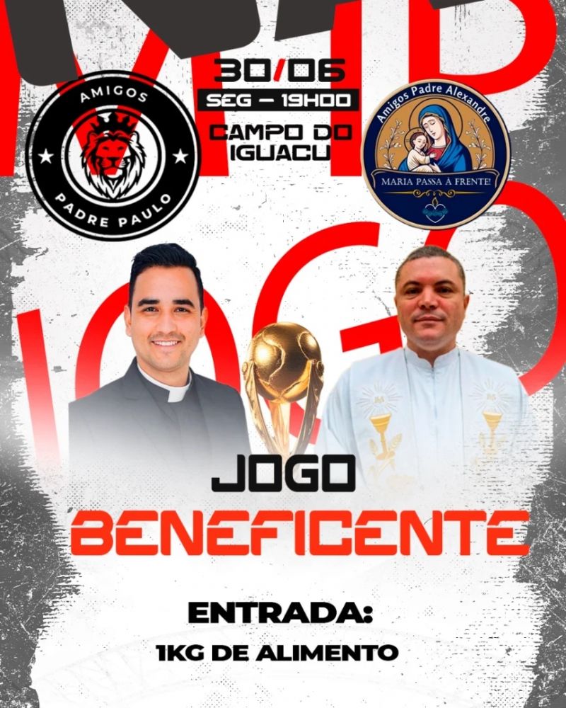 Padres trocam batina por chuteiras em jogo solidário inédito em Ipatinga