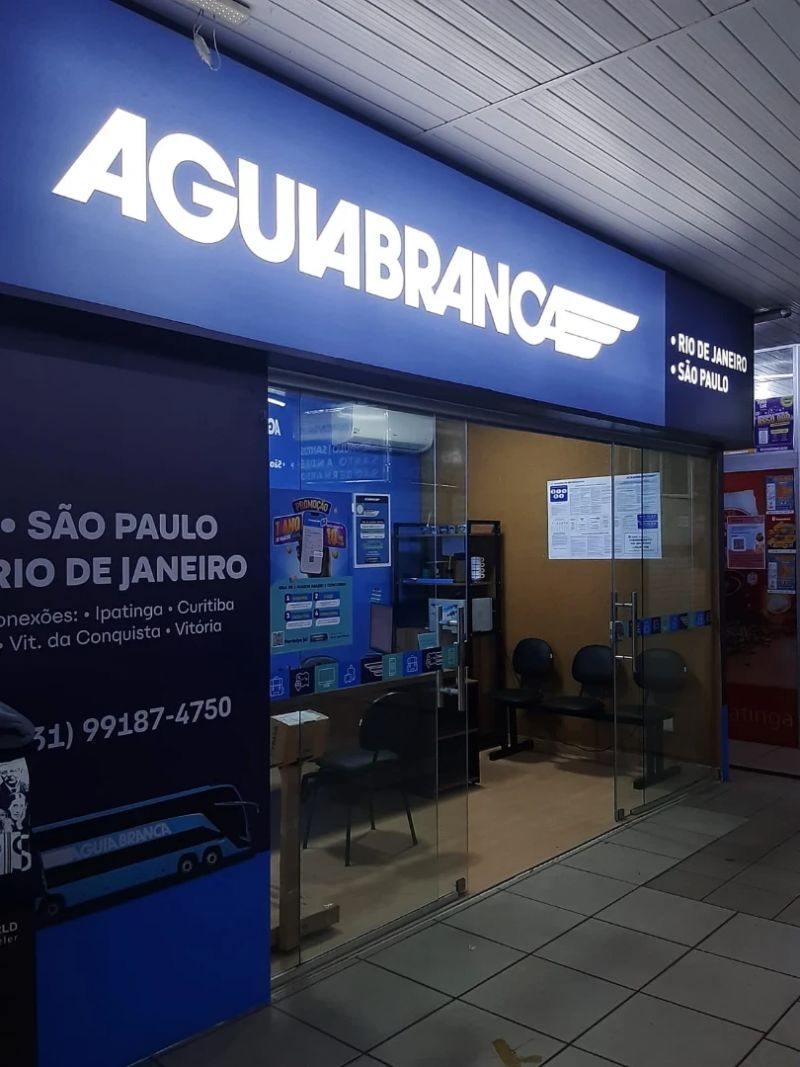 Viação Águia Branca abre loja física na Rodoviária de Ipatinga