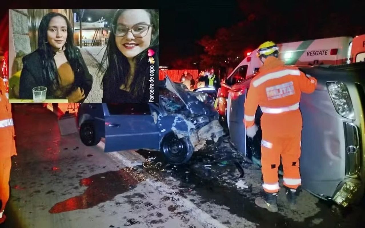 Duas amigas morrem após colisão entre carros na BR-491, em MG