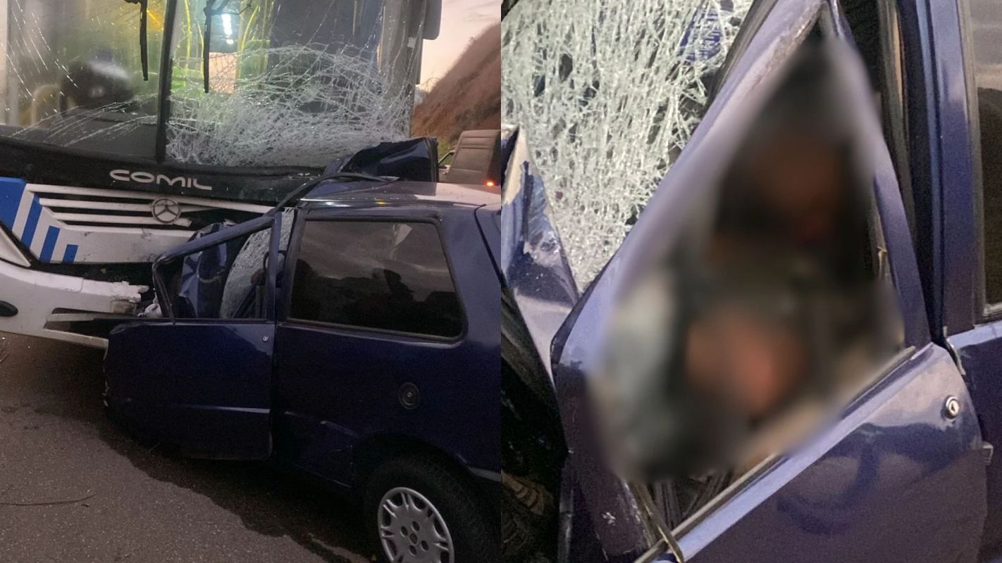 Motorista morre na BR-458 após colisão com ônibus em Ipaba; vítima era de Ipatinga