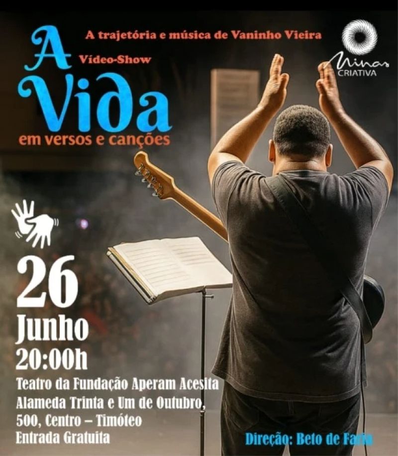 Filme sobre músico Vaninho Vieira tem estreia gratuita nesta quinta-feira em Timóteo
