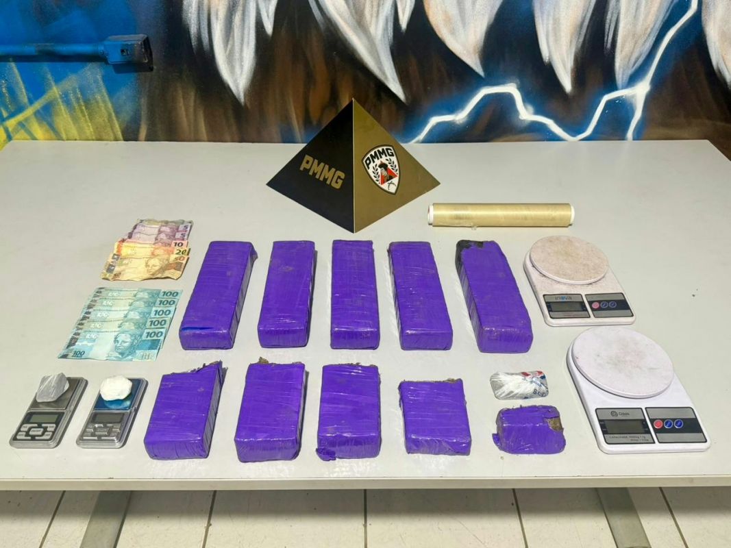 Operação da PM prende homem e apreende adolescente por tráfico de drogas em Ipatinga