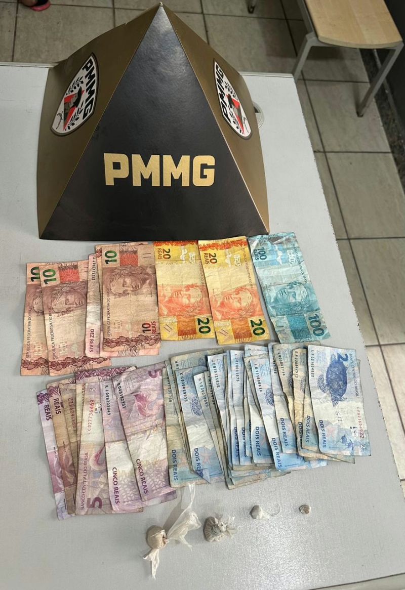 PM prende suspeito de tráfico e apreende crack e dinheiro em Ipatinga