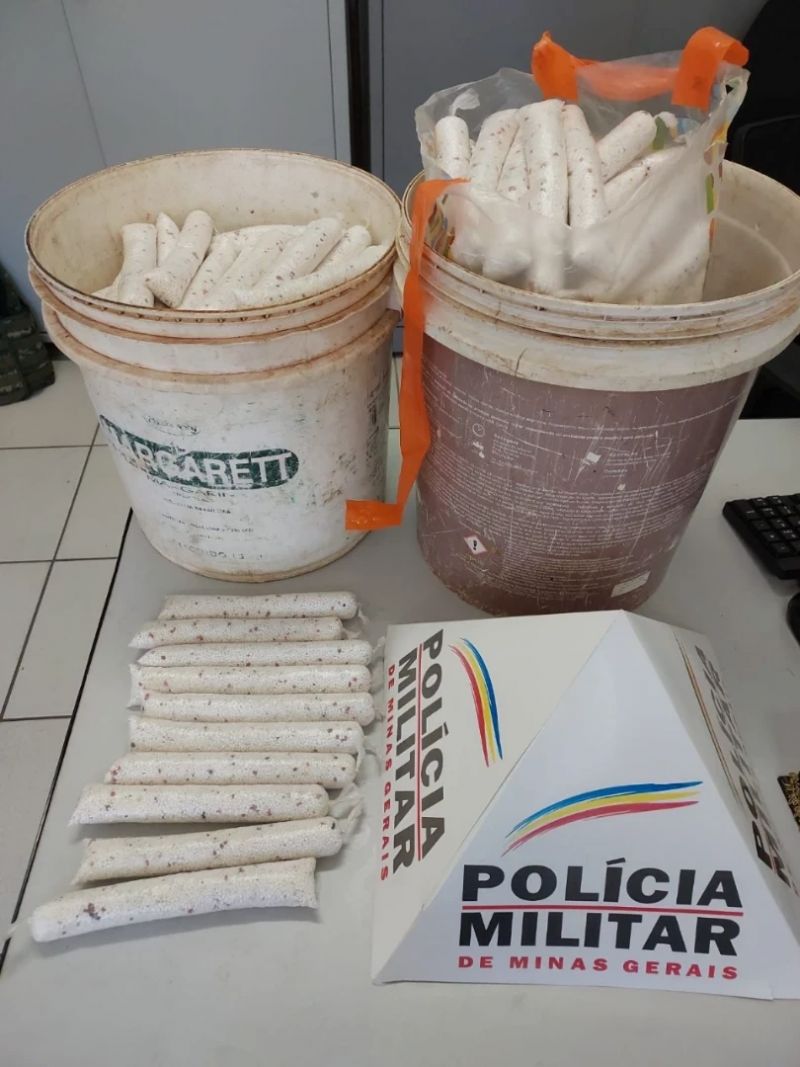 Trio é preso por garimpo ilegal com mais de 215 explosivos em fazenda de Itabira