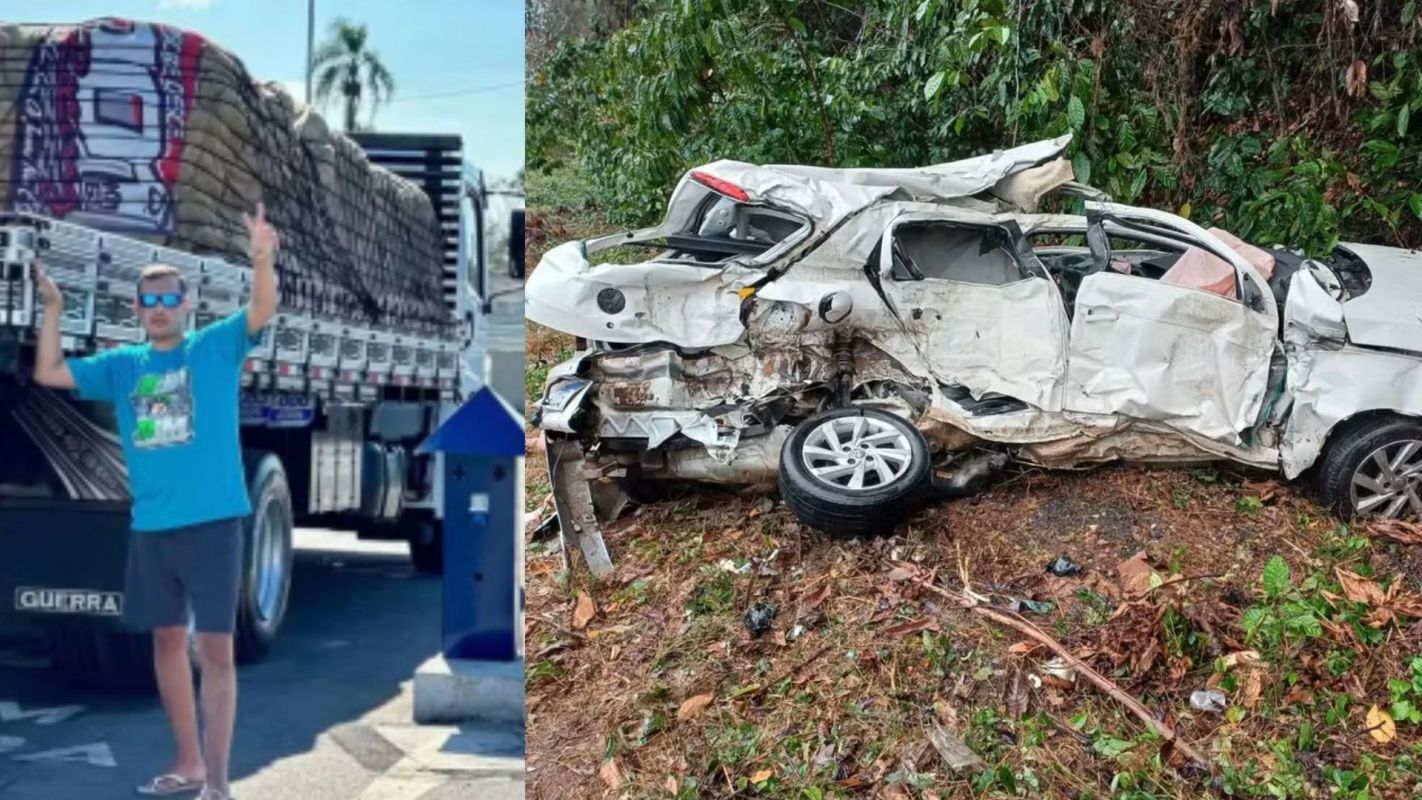 Jovem a caminho da casa da namorada morre em acidente entre carro e caminhão no ES