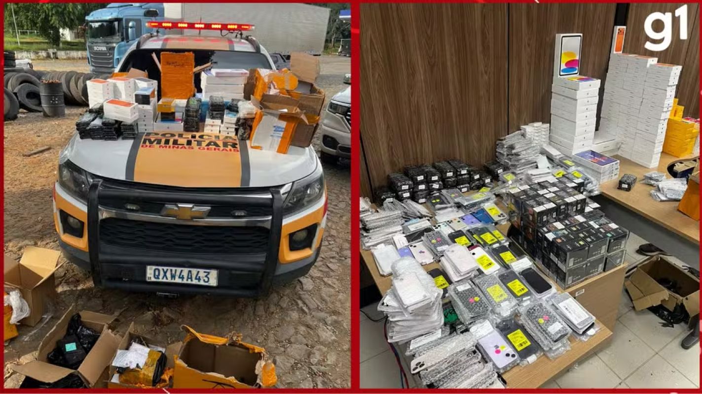  Polícia apreende 764 eletrônicos sem nota fiscal na BR-116, em Engenheiro Caldas