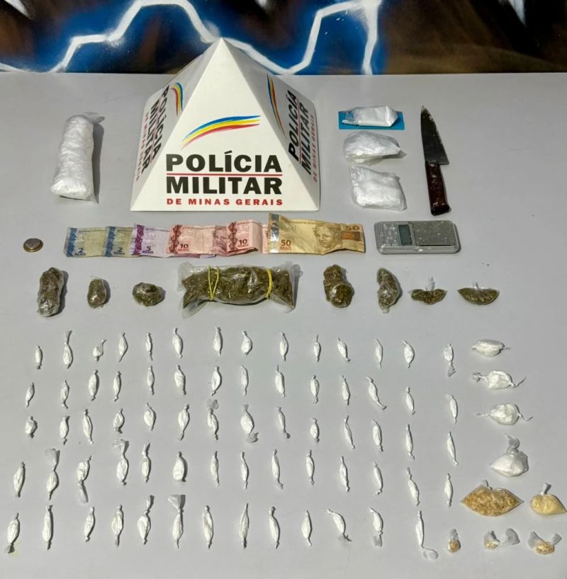 Motociclista é preso por tráfico de drogas e entorpecentes em Ipatinga