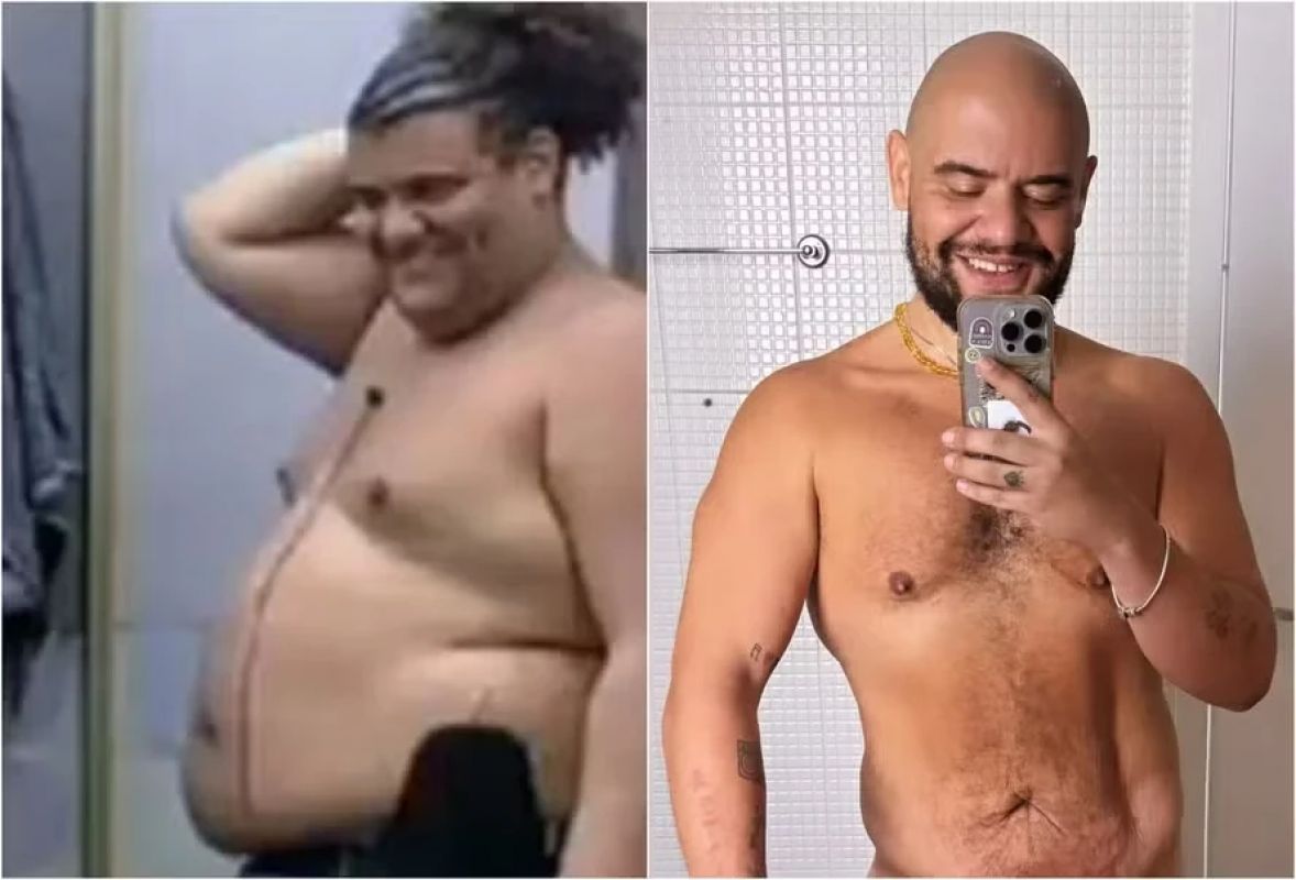 Após perder 61 kg, Gominho exibe corpo repaginado em selfie ousada