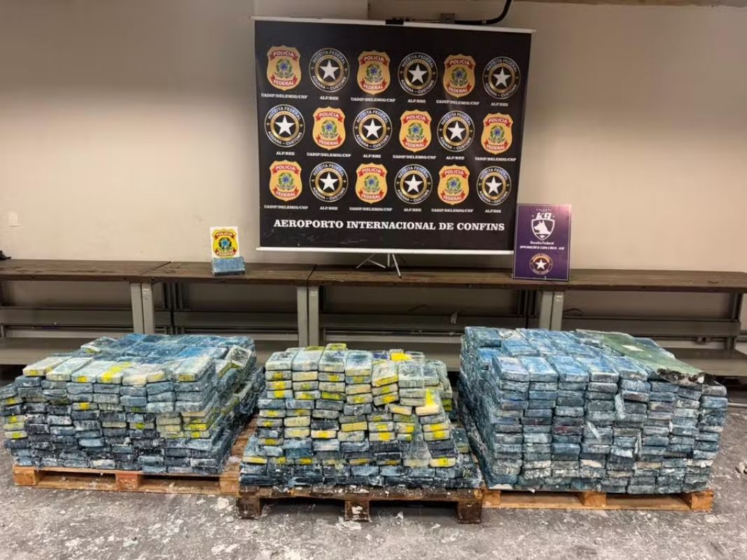 PF prende investigado em Governador Valadares em operação ligada a 1,2 tonelada de cocaína apreendida em aeroporto