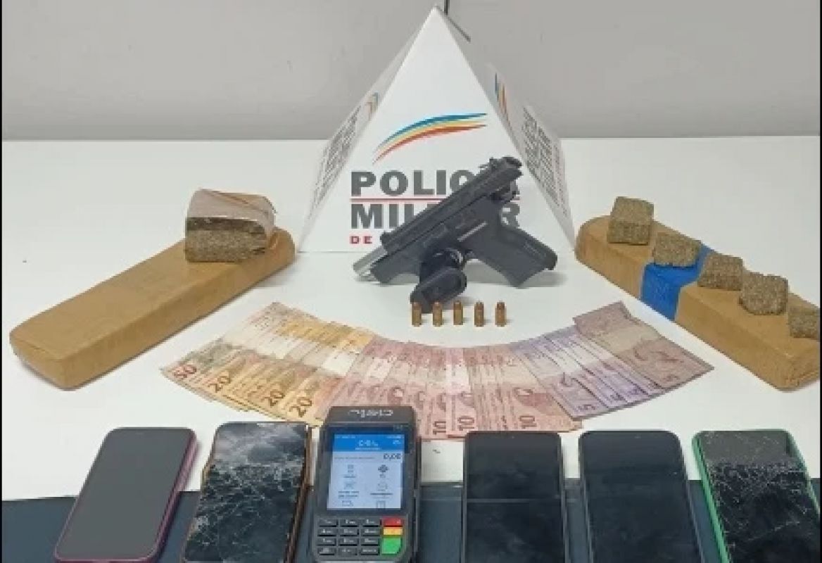  Trio de Nova Era é preso com drogas e arma em Fabriciano
