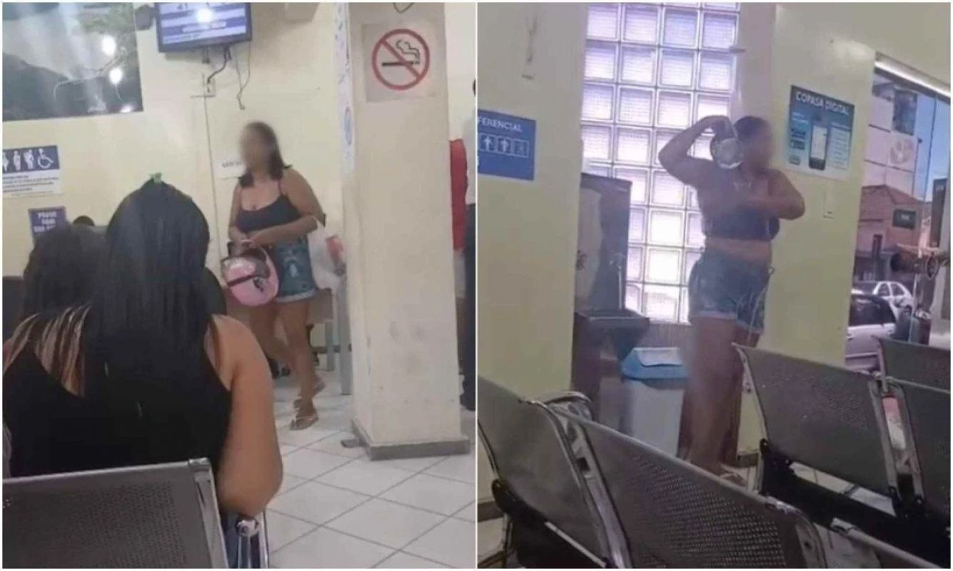 protesto por falta d’água termina em banho dentro de agência da Copasa