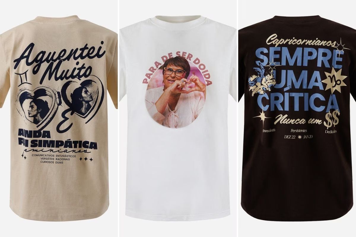 C&A lança coleção de camisetas com Márcia Sensitiva inspirada em signos e bordões virais