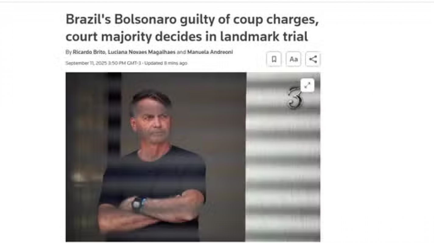 'Brasil teve sucesso onde EUA falharam', diz New York Times sobre condenação de Bolsonaro