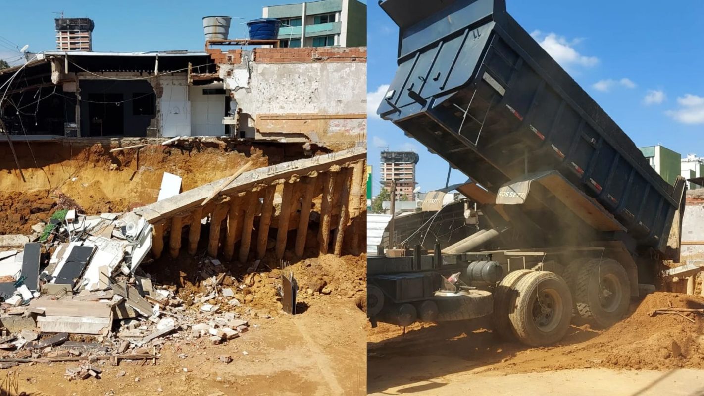 Desabamento em obra atinge restaurante e mobiliza autoridades em Ipatinga; veja vídeo