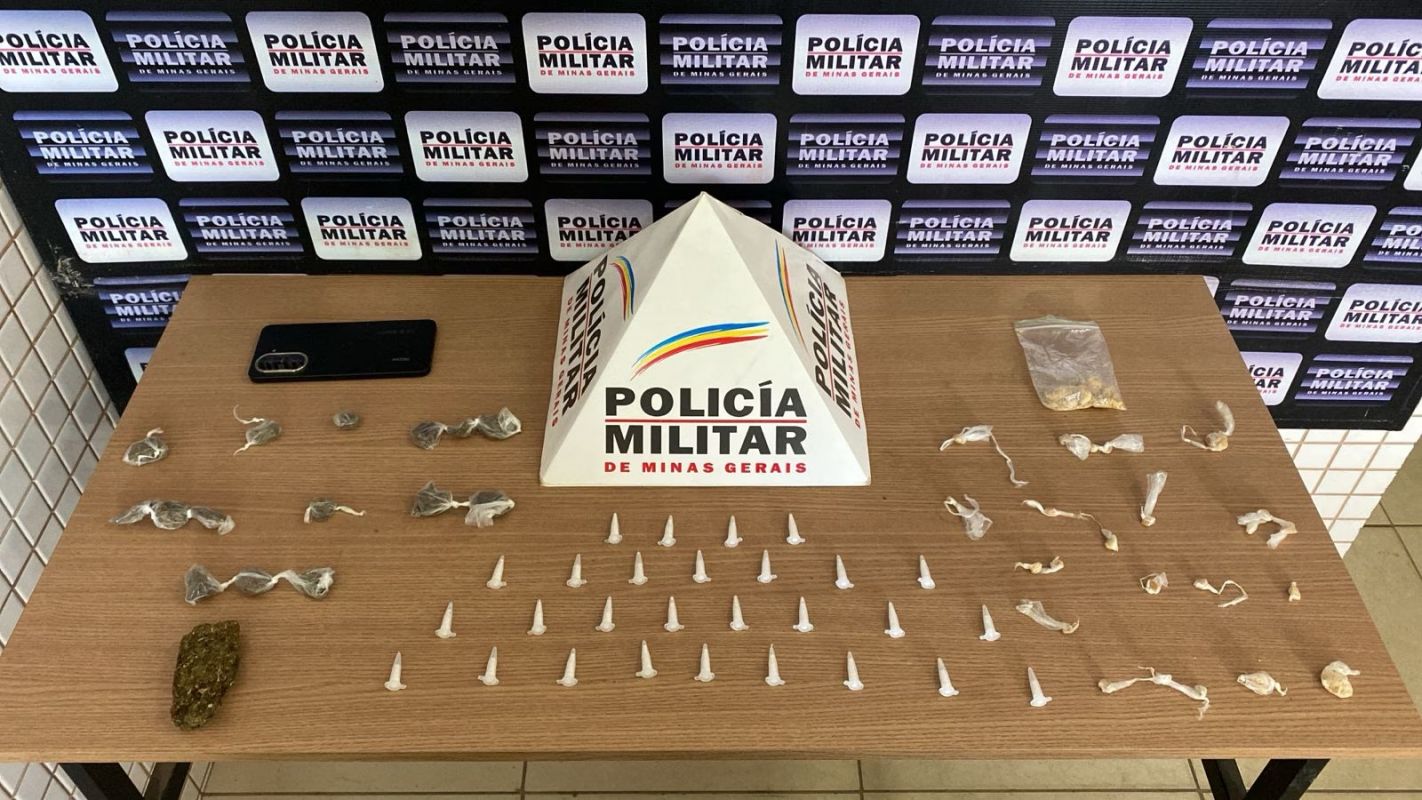PM apreende adolescente de 13 anos com grande quantidade de drogas em Caratinga