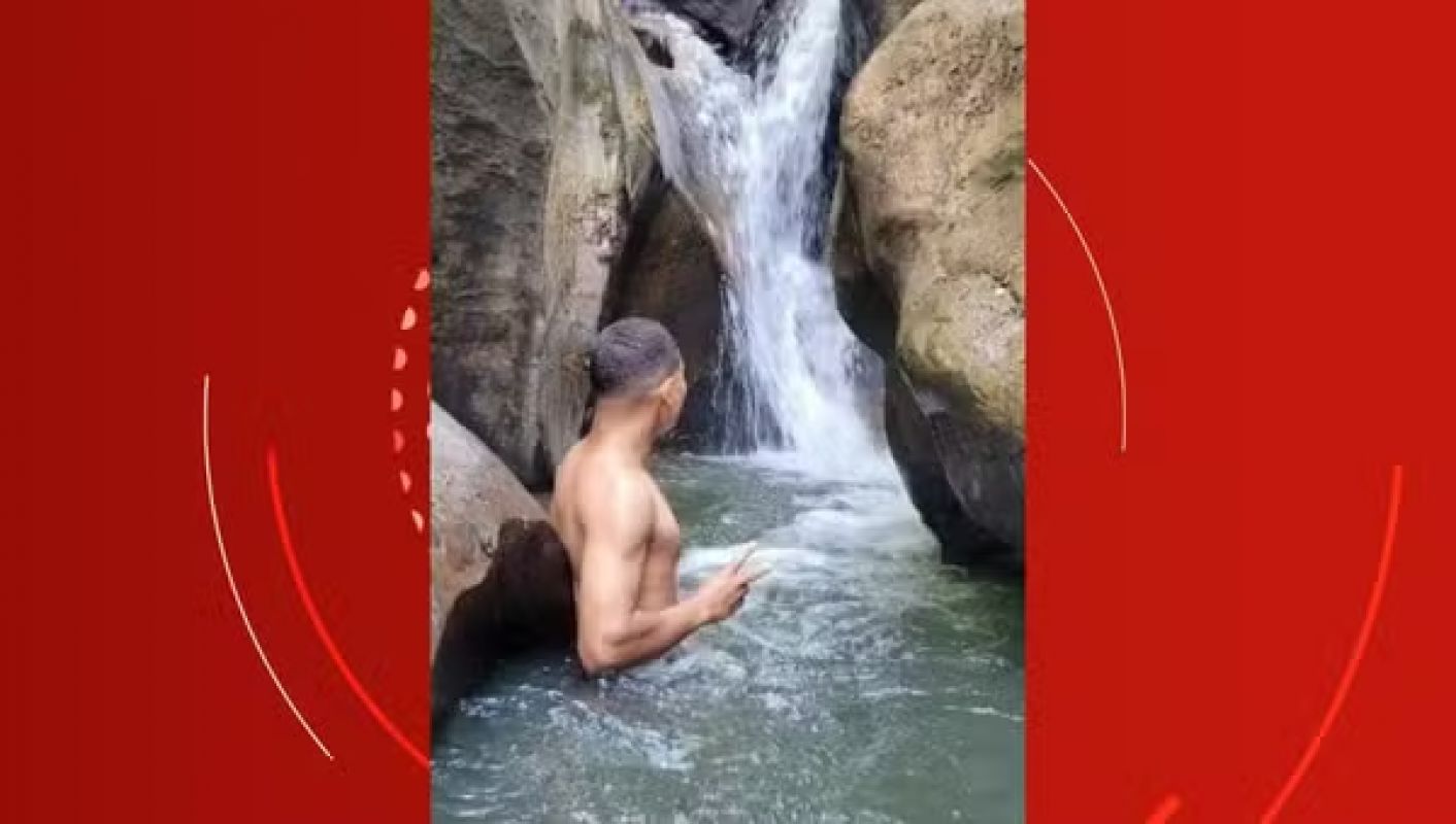 Jovem morre após escorregar e bater a cabeça em pedras enquanto fazia fotos em cachoeira de MG