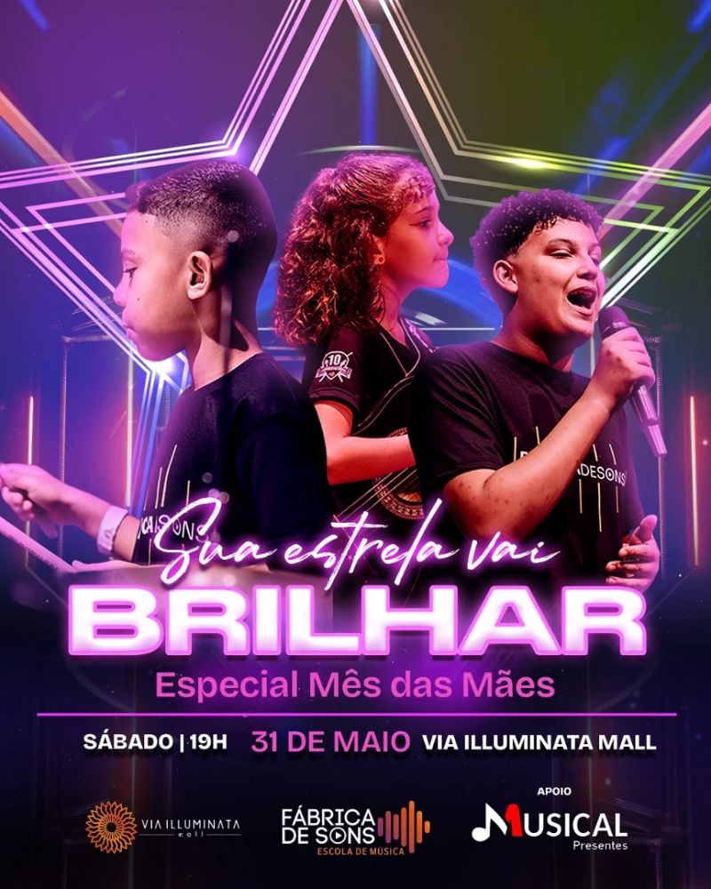 Espetáculo musical gratuito homenageia mães neste sábado em Ipatinga