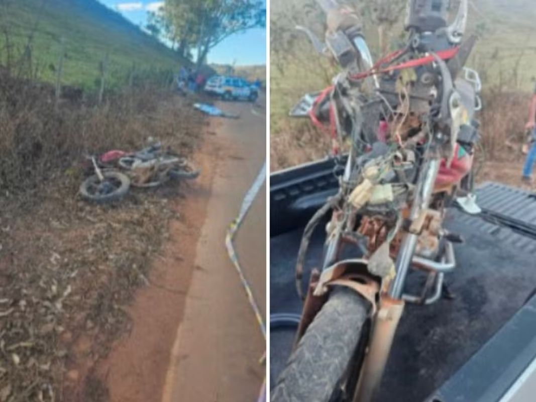 Motociclista morre após bater em cerca às margens de estrada em Guanhães
