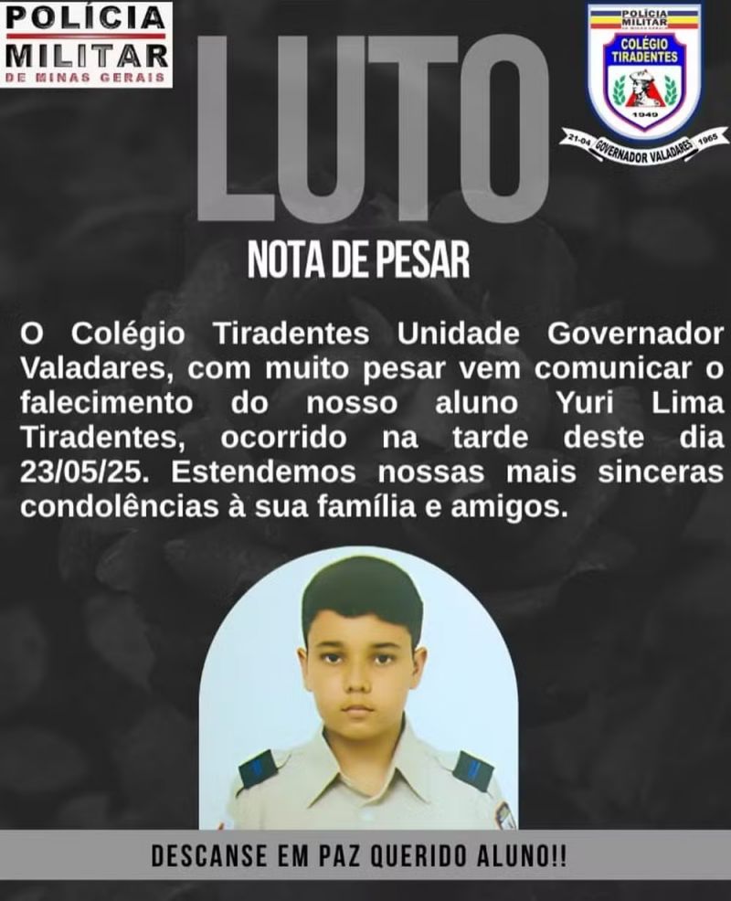 Morre menino de 12 anos baleado dentro de casa em Governador Valadares