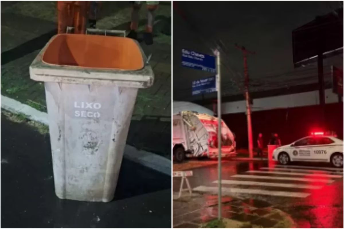Mulher nua achada em lixeira: polícia prende suspeitos e coleta imagens