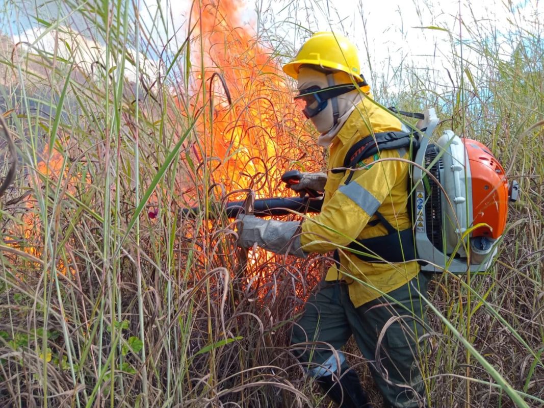 Brigada Florestal promove pedágio solidário para nova base em Nova Era