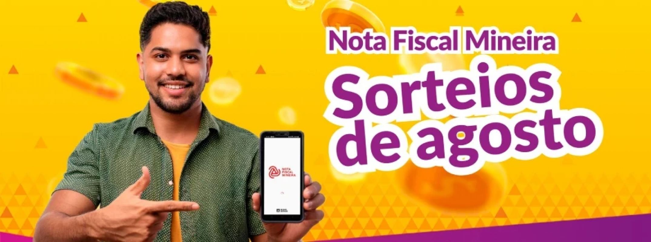 Nota Fiscal Mineira vai sortear R$ 660 mil em agosto