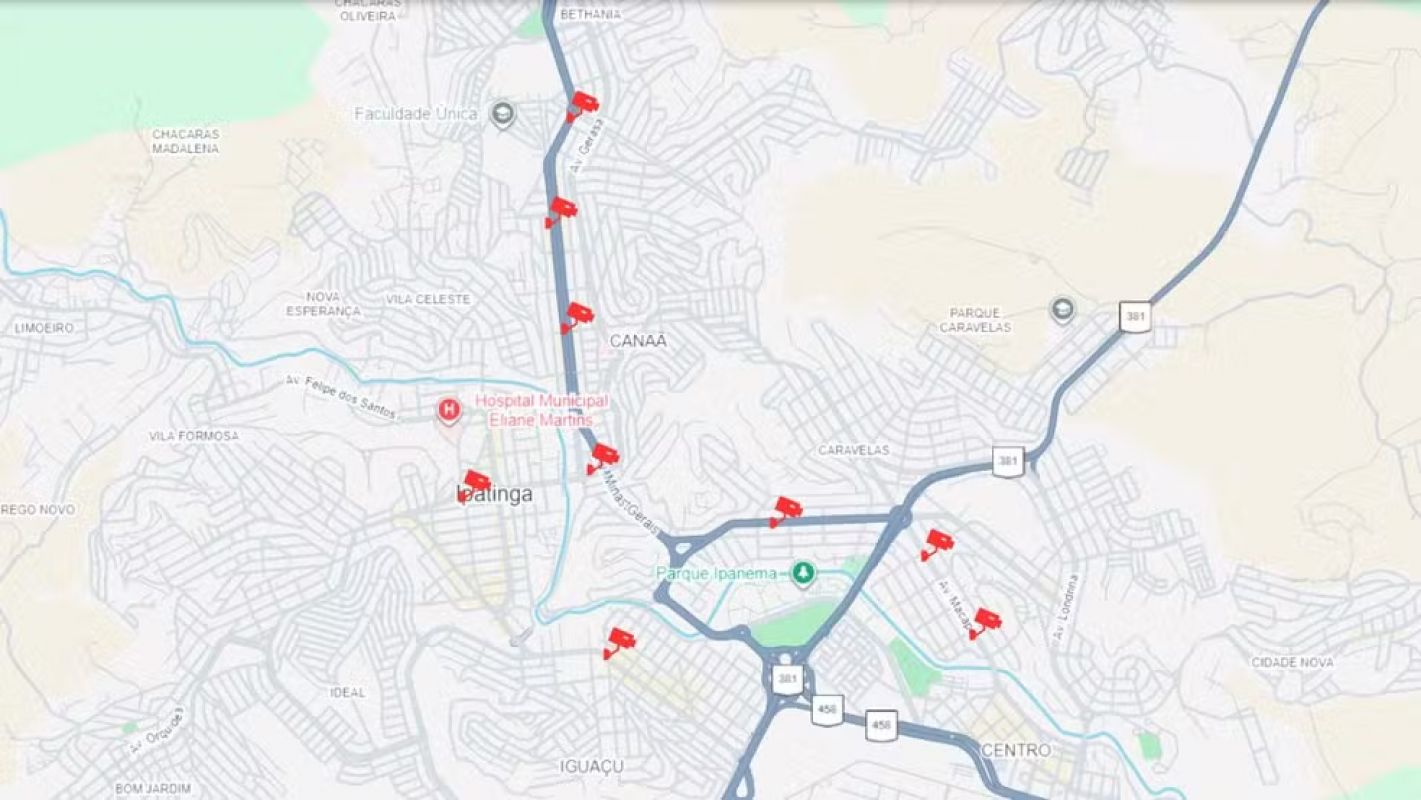 24 novos radares começam a operar em Ipatinga; veja onde estão os equipamentos