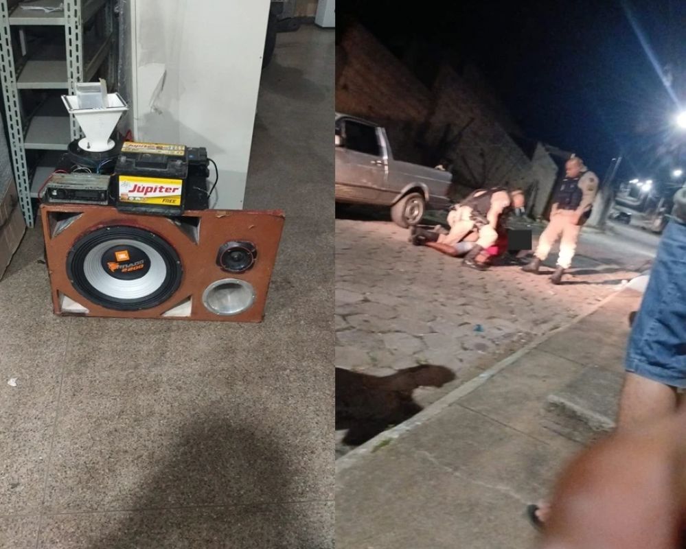 Homem é detido após confusão com som alto em Nova Era