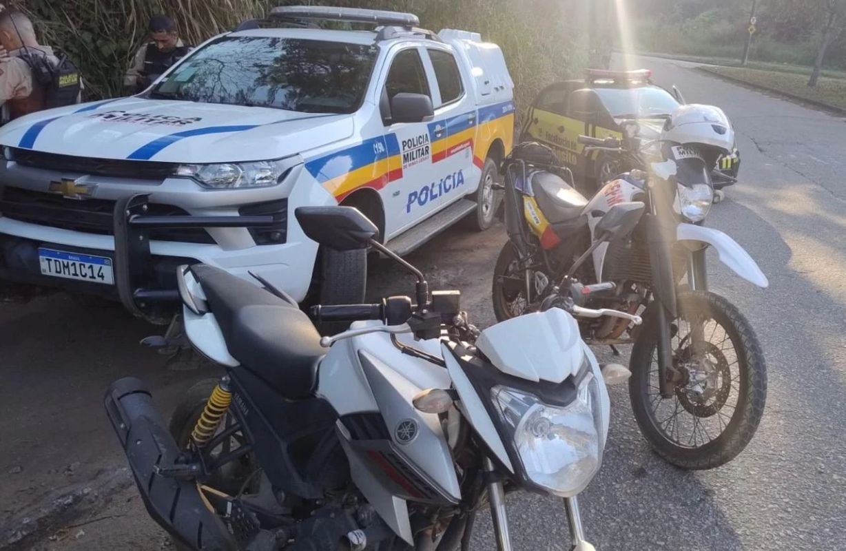 Motocicleta furtada é encontrada em trilha de Ipatinga após ação conjunta