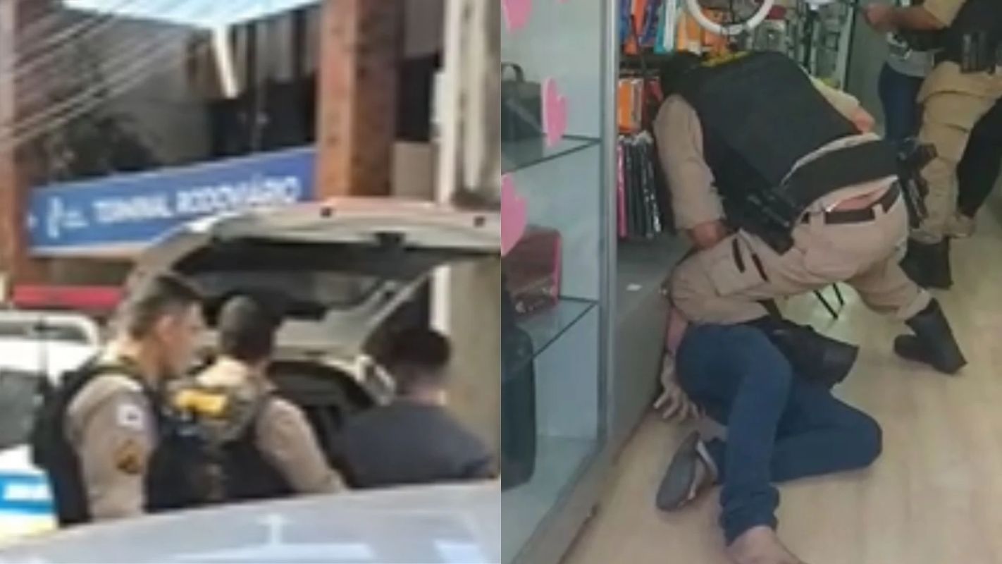 Homem é detido após fazer reféns em loja de Fabriciano; veja vídeo