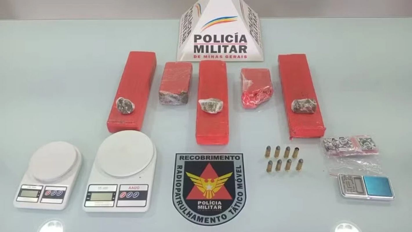 Drogas e munições são encontradas em casa com crianças em Governador Valadares