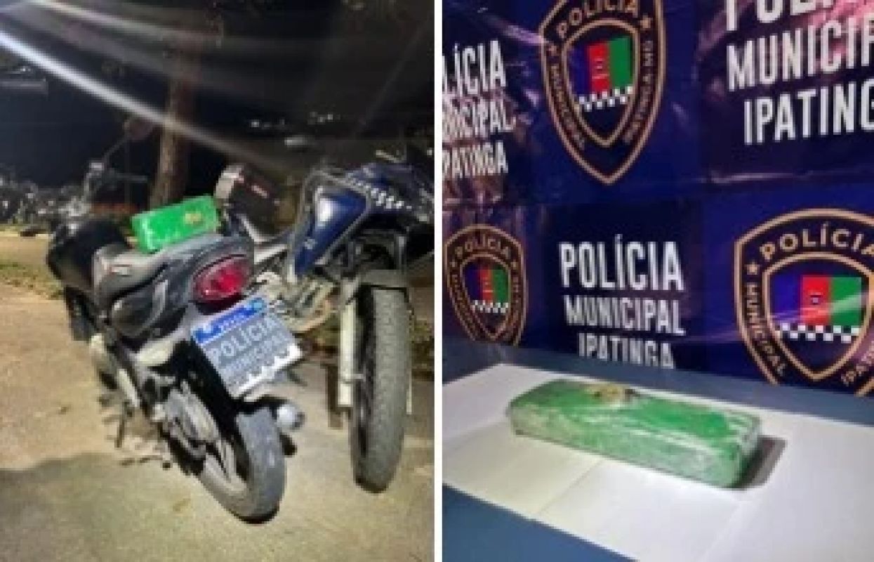 Homem é preso com barra de maconha após tentar fugir da polícia em Ipatinga