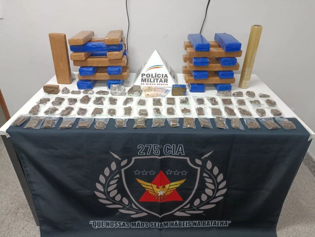  Polícia intercepta esquema de tráfico com grande apreensão de drogas em Fabriciano