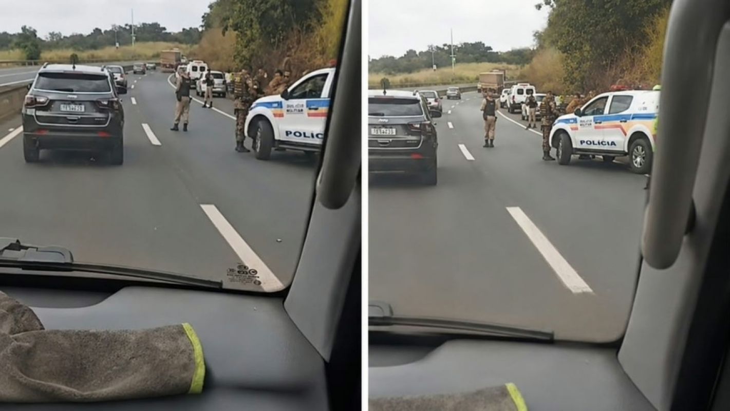 Suspeito morre após confronto com a PM e trecho da BR-050 é parcialmente interditado em Uberlândia