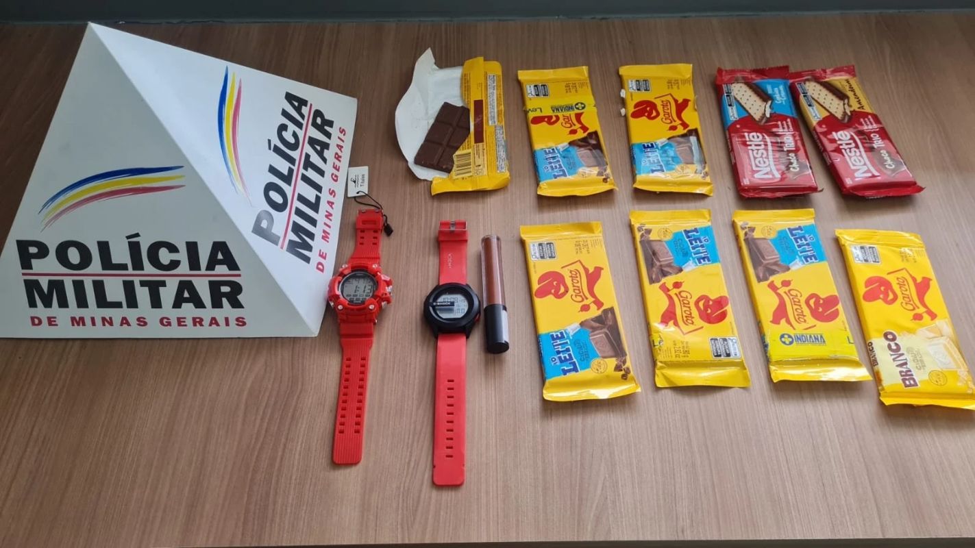 Casal é preso em flagrante após furtar chocolates em Manhuaçu