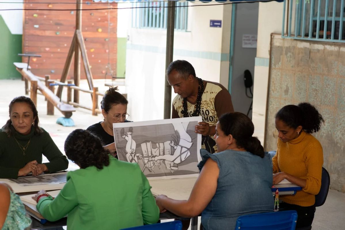 Projeto promove oficinas de pintura e memória no Ipaneminha, em Ipatinga
