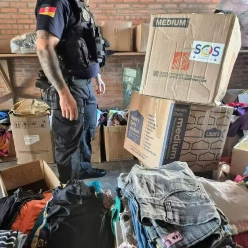 Doações para vítimas da enchente no RS são desviadas e vendidas em brechós, diz MP