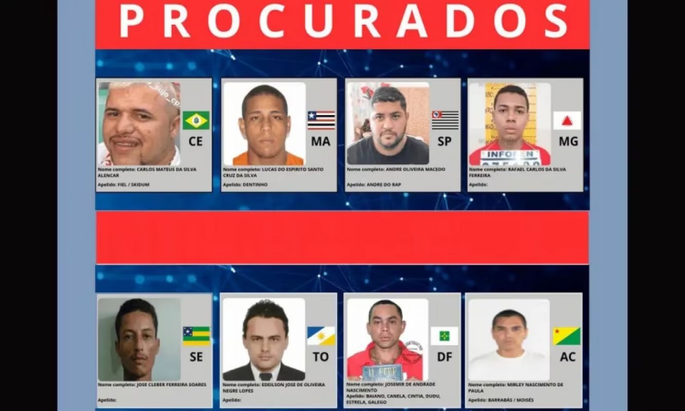 Governo lança site com lista dos 216 foragidos mais procurados do país; veja