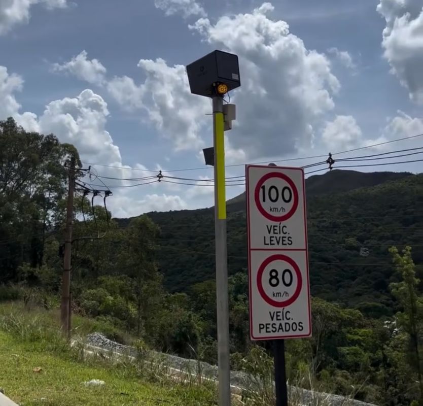 Novo radar em Minas Gerais calcula velocidade média; não adianta frear