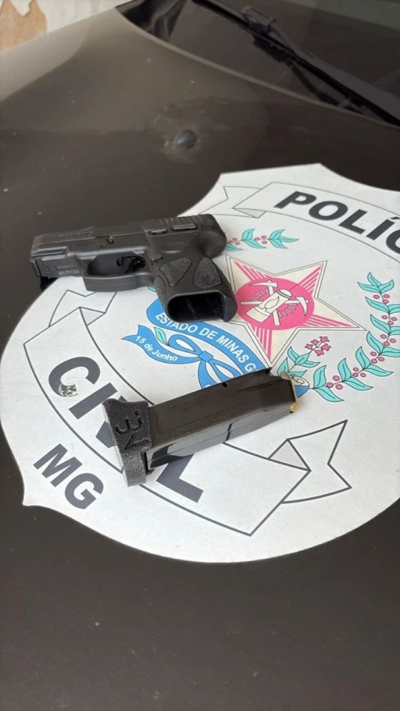 Polícia apreende arma de CAC investigado por violência doméstica em Ipatinga